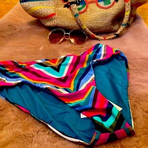 🏖🔥 New 2022 Trina Turk Louvre High Waist Bikini Bottom size 8